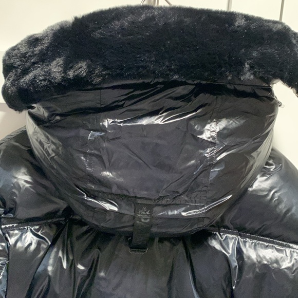❄️☃️❄️Pajar Phoebe Chevron Short Black Puffer Size M❄️☃️❄️ - Picture 8 of 11